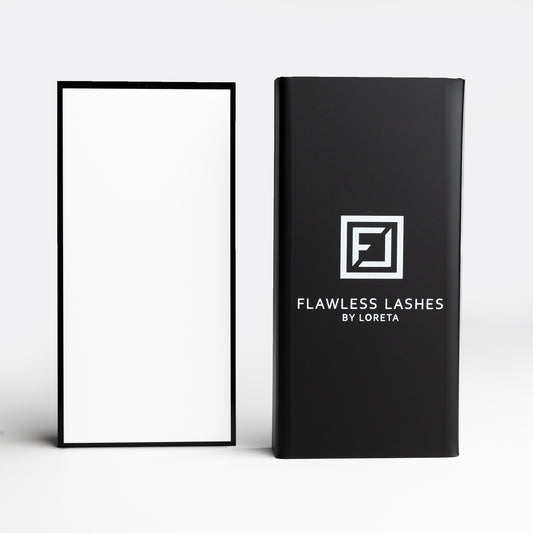 Wimpernplatte Matt aus Acryl mit Deckel- Neu