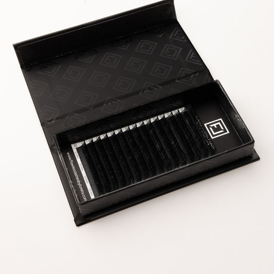 Matt schwarz 0,07 Volumen Silk Wimpern (Einzellängen)