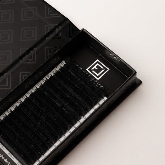 Matt schwarz 0,07 Volumen Silk Wimpern (Einzellängen)