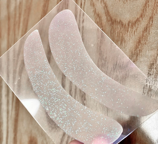 Silikon Eye pads Glitzer Augenpads wiederverwendbar Lashlift