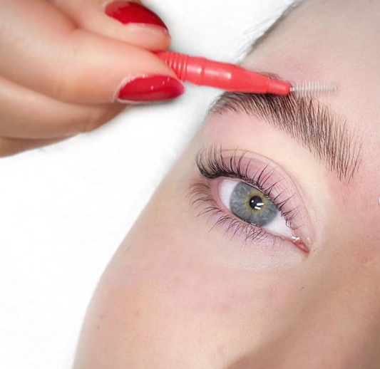 Lash& Browlift Separier Bürsten mit langem Stab- pink 10-30 Stk