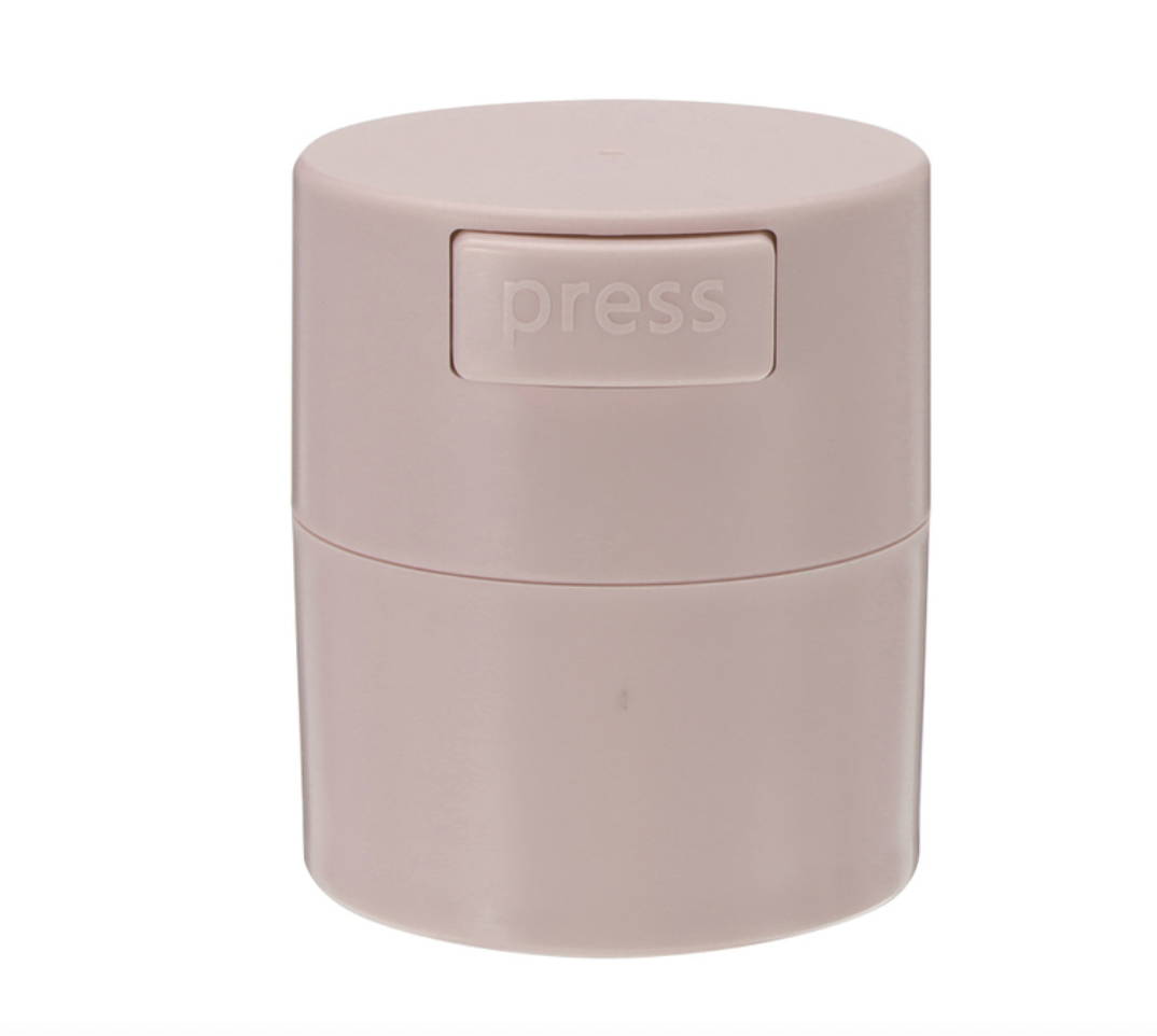 luftdichte Wimpernkleber Box Glue Container weiss gold / grau