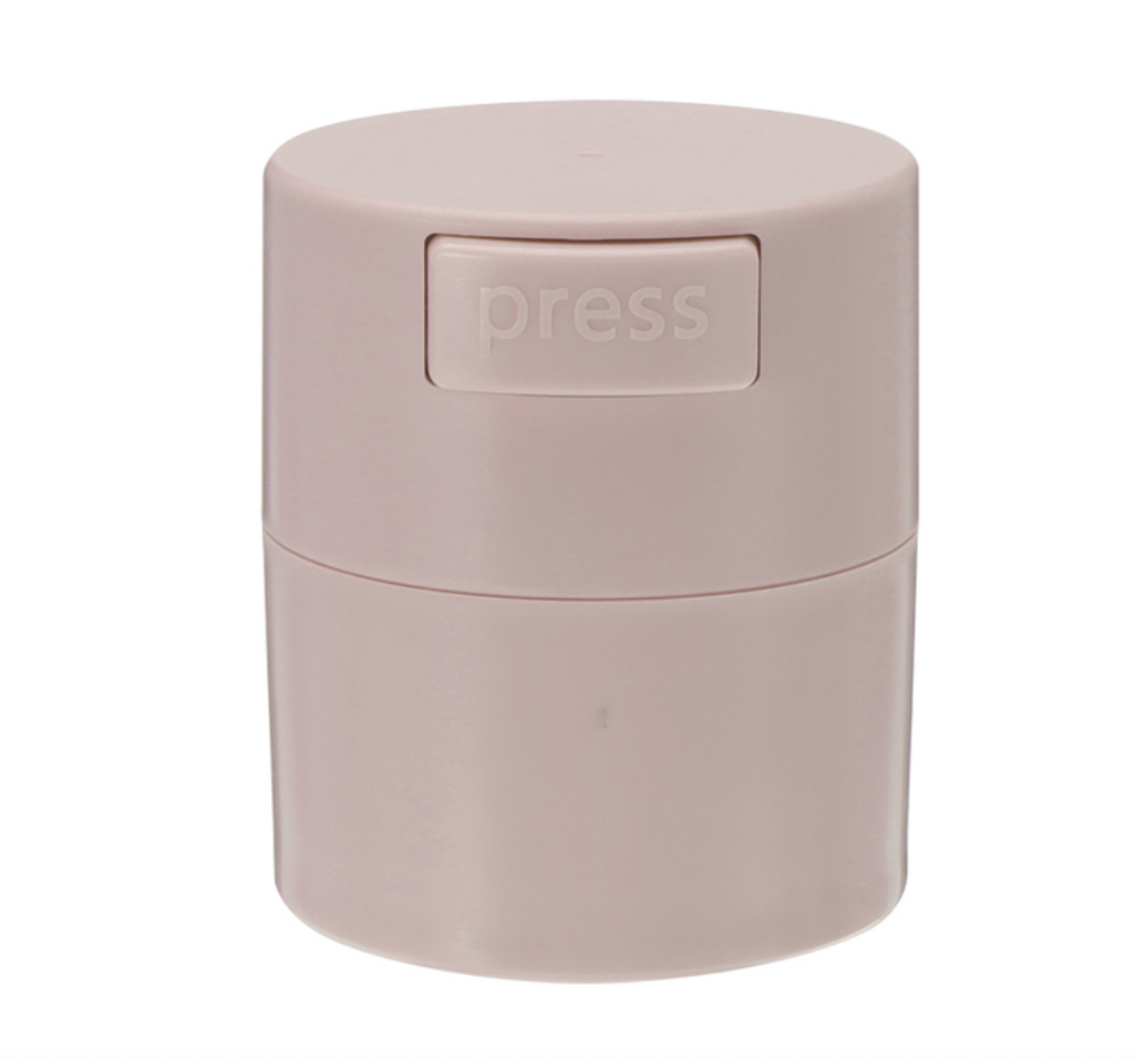 luftdichte Wimpernkleber Box Glue Container weiss gold / grau