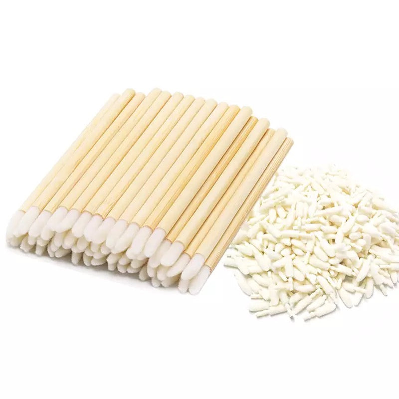 gesamtansicht bamboo austauschbare reinigungsstäbchen für wimpernverlängerung mit wechsel kopf