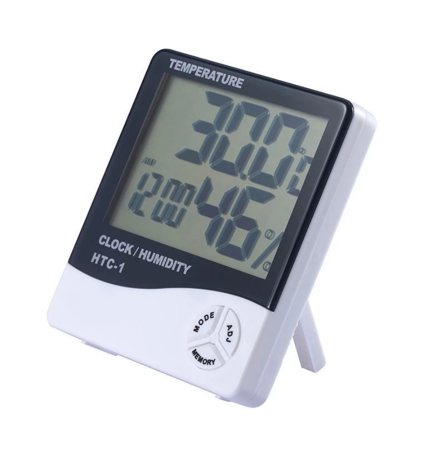 Hygrometer digital für Luftfeuchtigkeit inkl Uhrzeit