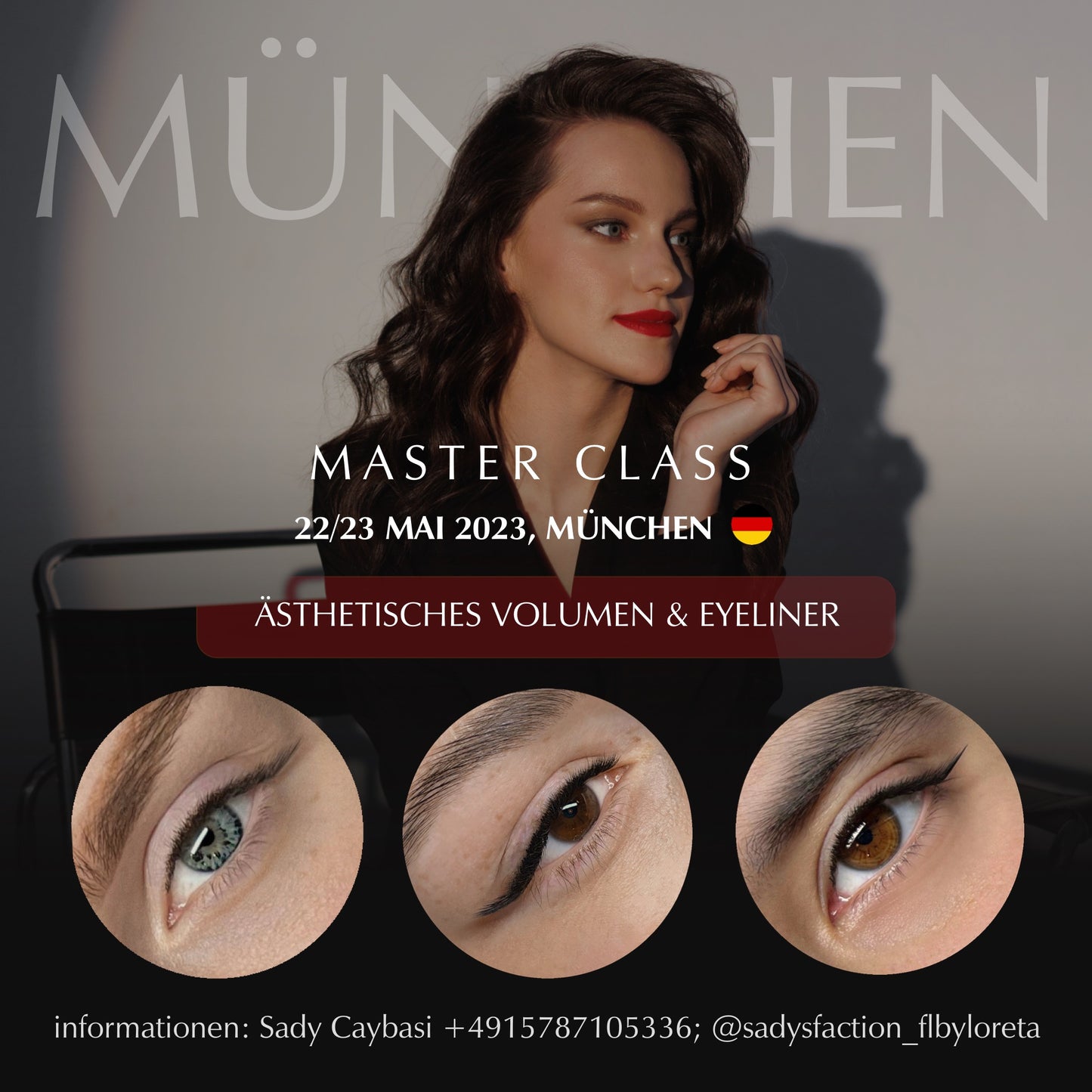 MASTERCLASS 22.+23.05.23 mit Anna Tikhonova Russian Master- Eyeliner/ FOX + aesthetic Volume Effect